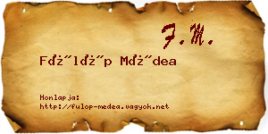 Fülöp Médea névjegykártya