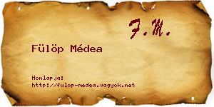 Fülöp Médea névjegykártya