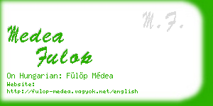 medea fulop business card