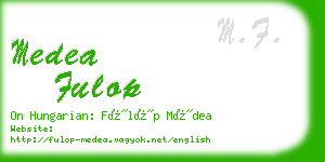 medea fulop business card